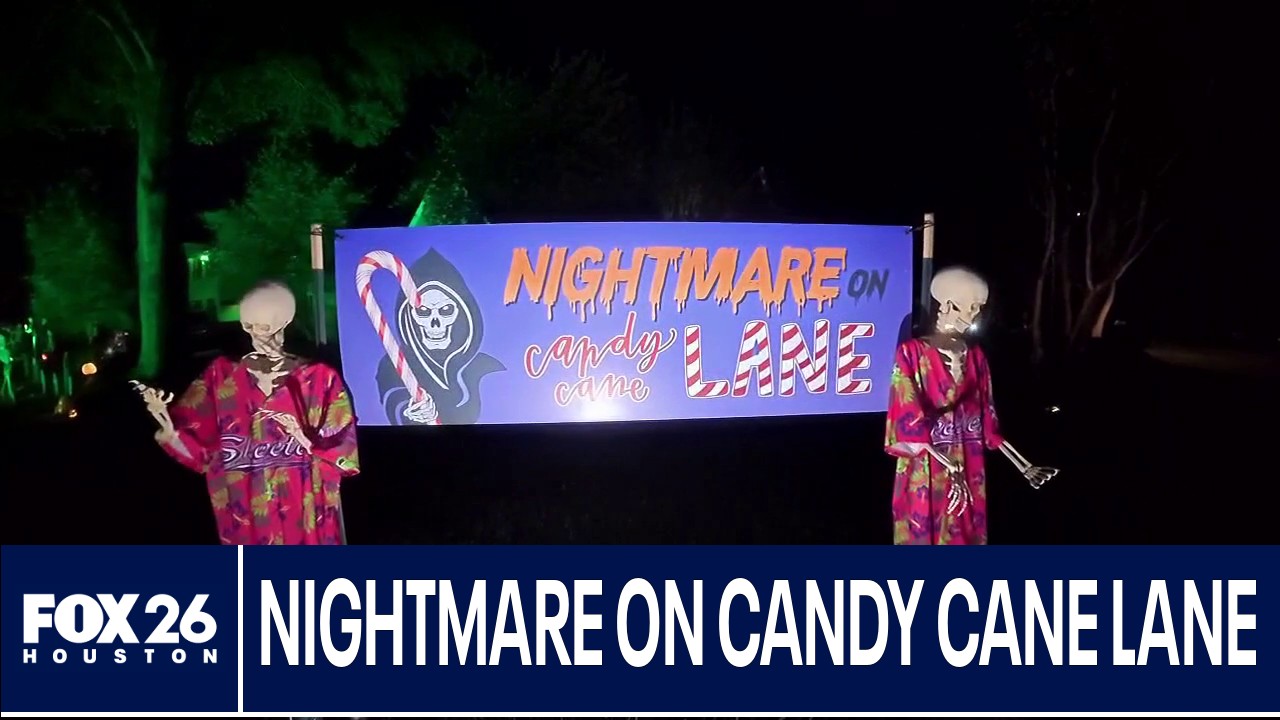 Checking out Nightmare on Candy Cane Lane in Missouri City