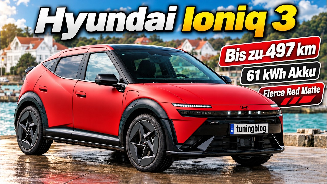 Hyundai Ioniq 3 N Line in fierce red matte | Elektro-Hatchback im Check