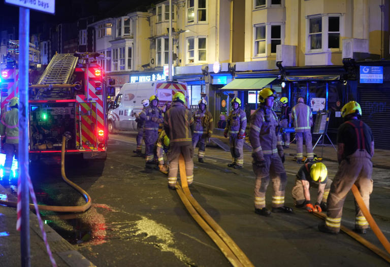 Residents evacuated as fire breaks out in building in Brighton