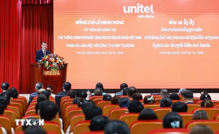 Thủ tướng Lê Minh Hưng thăm, làm việc với Công ty Unitel