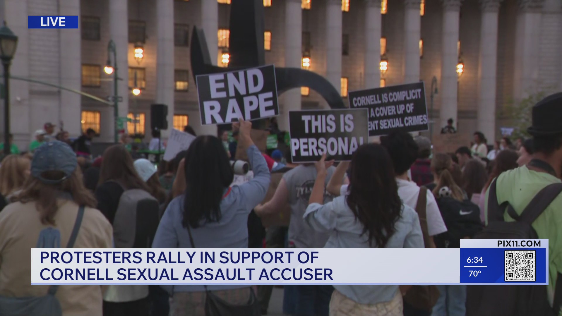 Cornell case sparks rally in NYC as activists demand campus reform