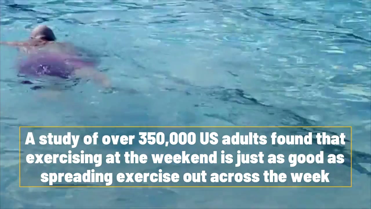 Exercise on weekends is just as beneficial as daily exercise