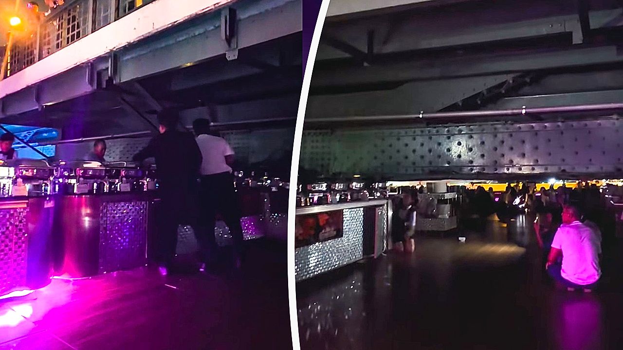 Plates fly as Bangkok dinner cruise boat gets stuck under bridge