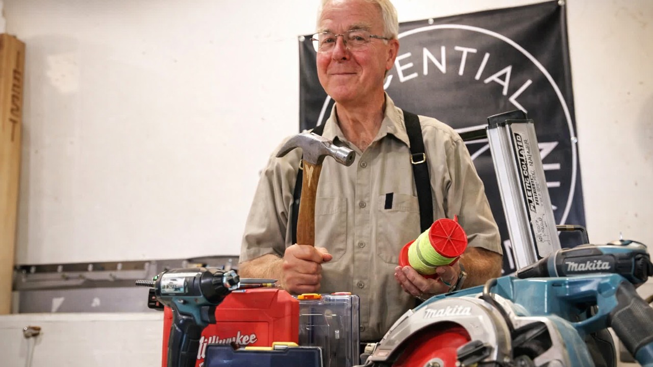 A wheelbarrow looks stable until the load gets higher — watch the ...