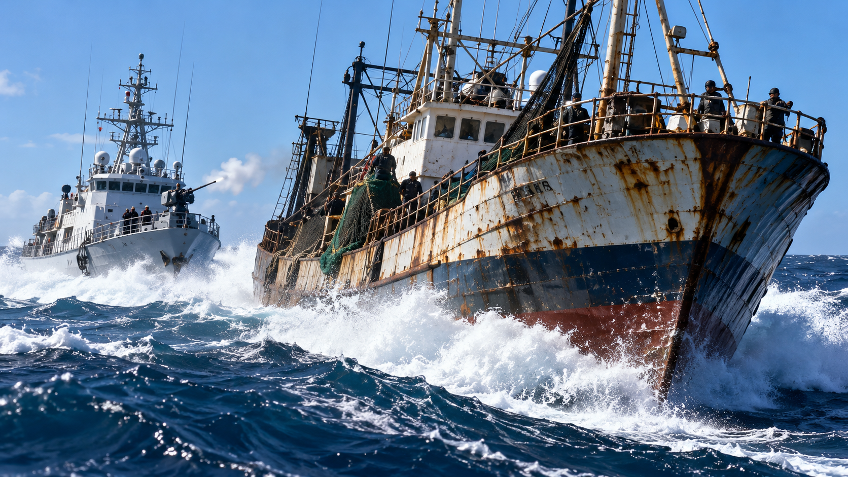 A Chinese fishing boat tried to escape Argentina. Then the Coast Guard ...