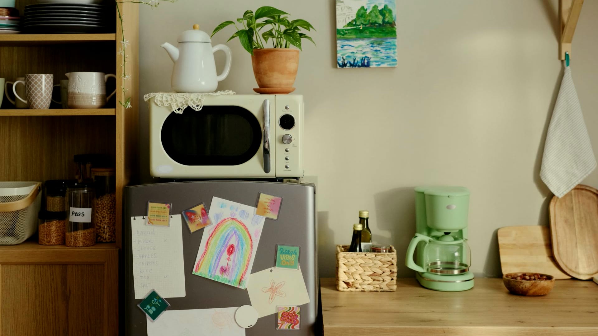 What happens when you stack heavy appliances on your fridge?