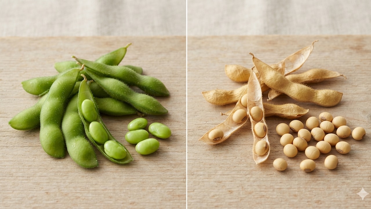 Edamame is simply immature soybeans, but is there a nutritional difference?