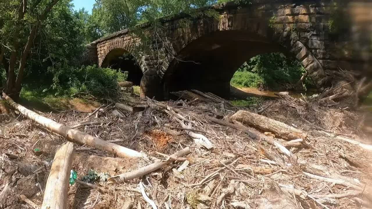 He thought he had reached a Civil War railroad bridge then noticed the ...