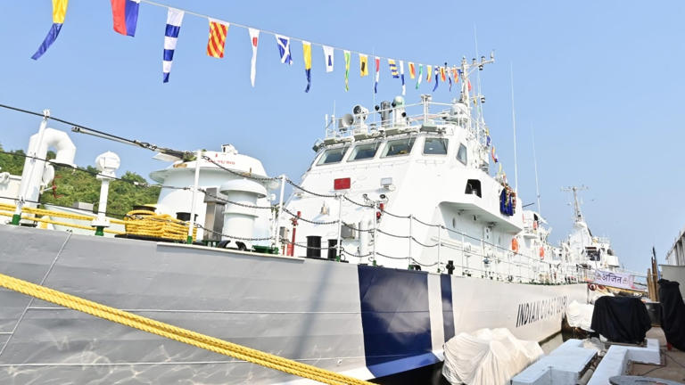 Built in Goa, armed for Okha: Indian Coast Guard commissions indigenous ...