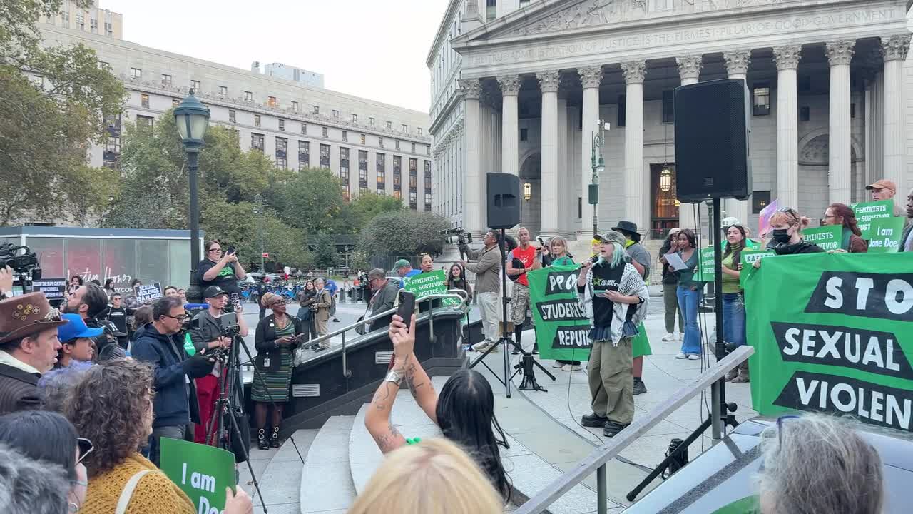 National Day of Action: Demonstrators gather in NYC’s Foley Square at ...