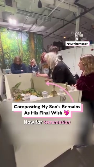 Composting my son's remains for his final wish