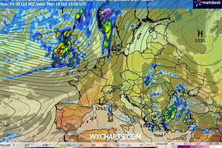 Ireland weather: Met Éireann charts show 'Atlantic onslaught' as ...