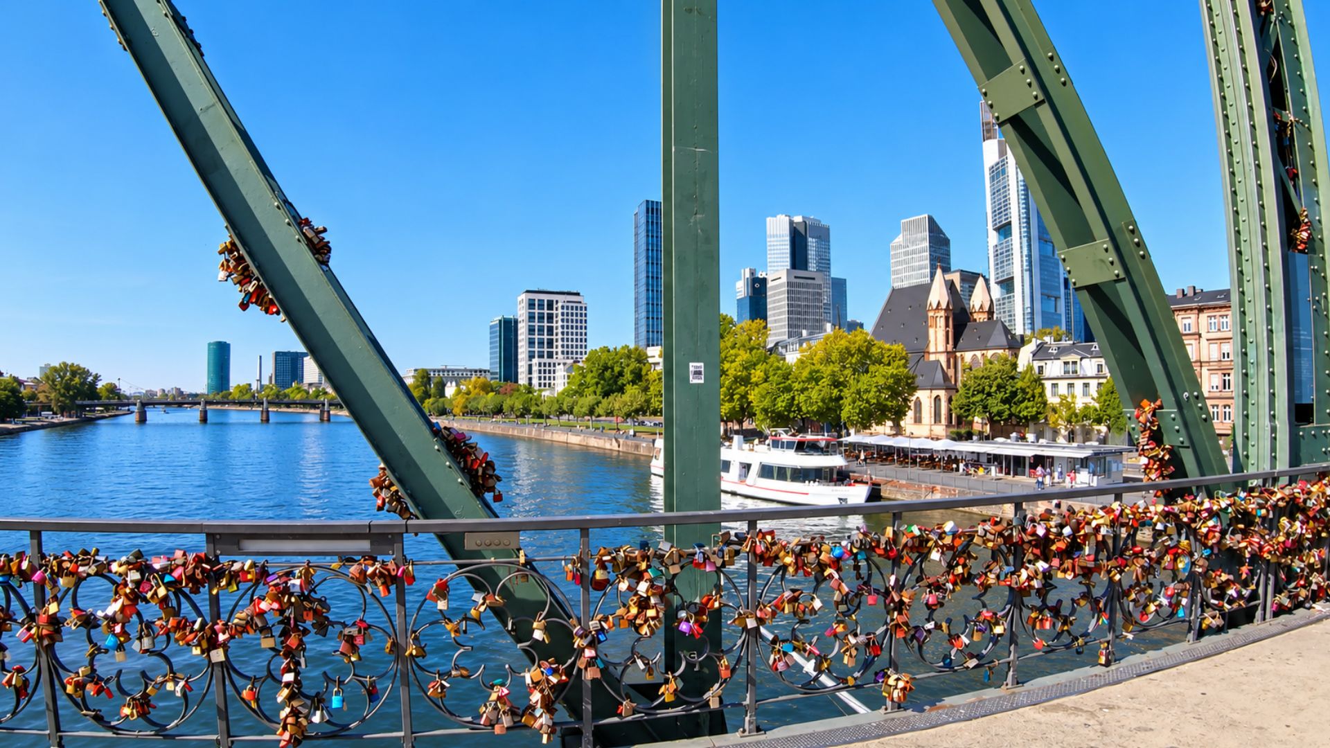 Why are there so many locks on this Frankfurt bridge?