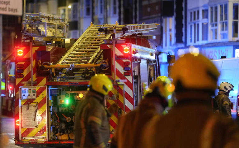 Residents evacuated as fire breaks out in building in Brighton