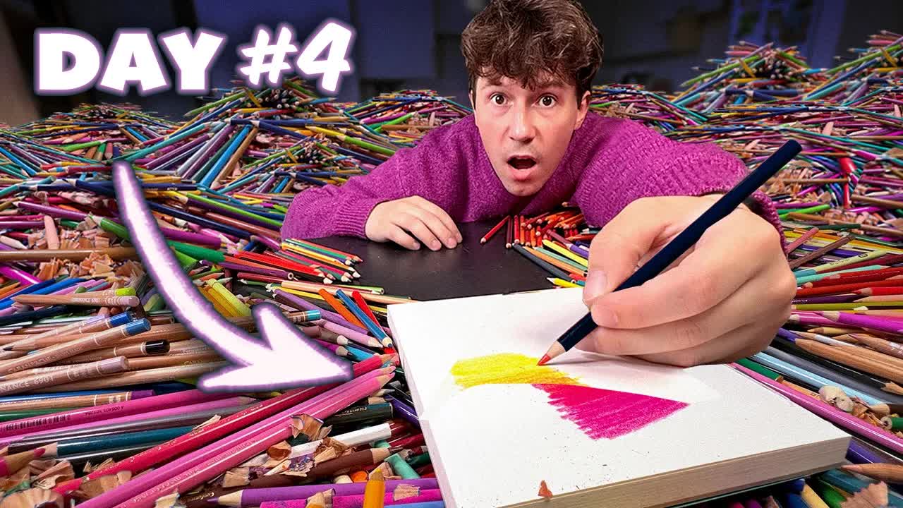 I used 1000 pencils in one drawing!