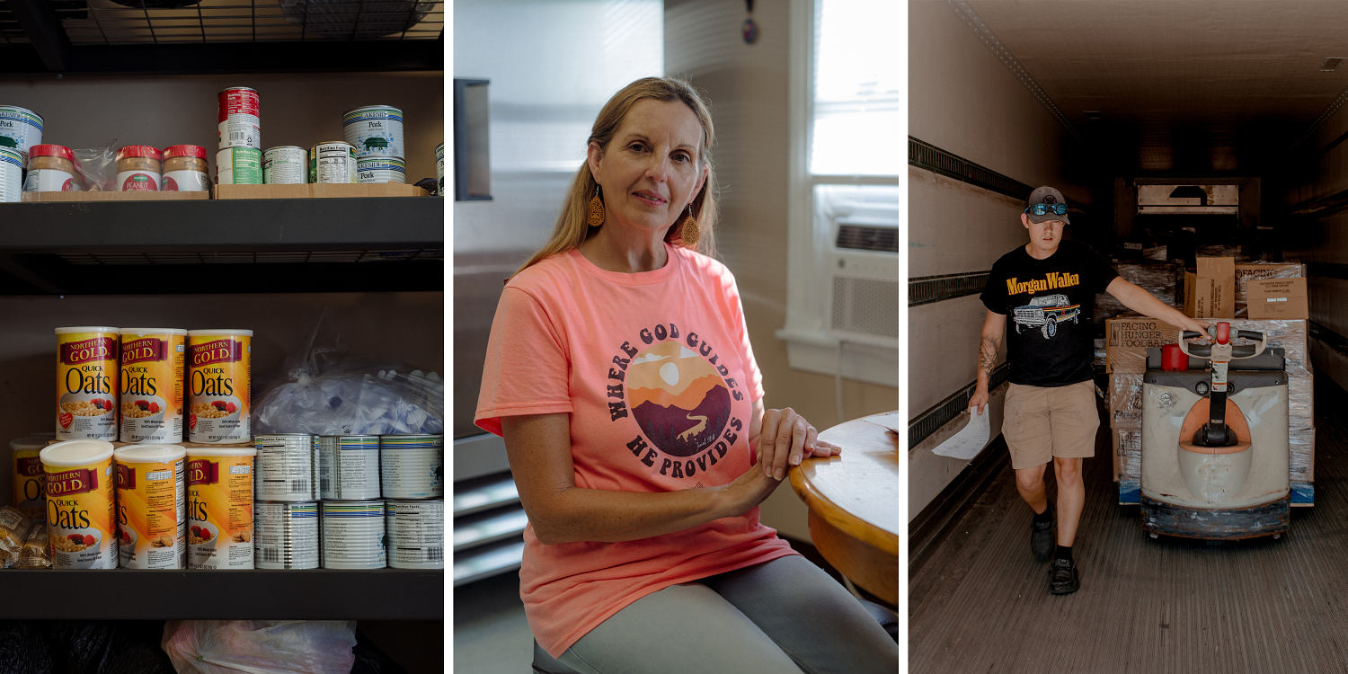 Donna Paterino runs the Widow's Mite Food Pantry in Matewan, W.Va. (Mike Belleme for NBC News)