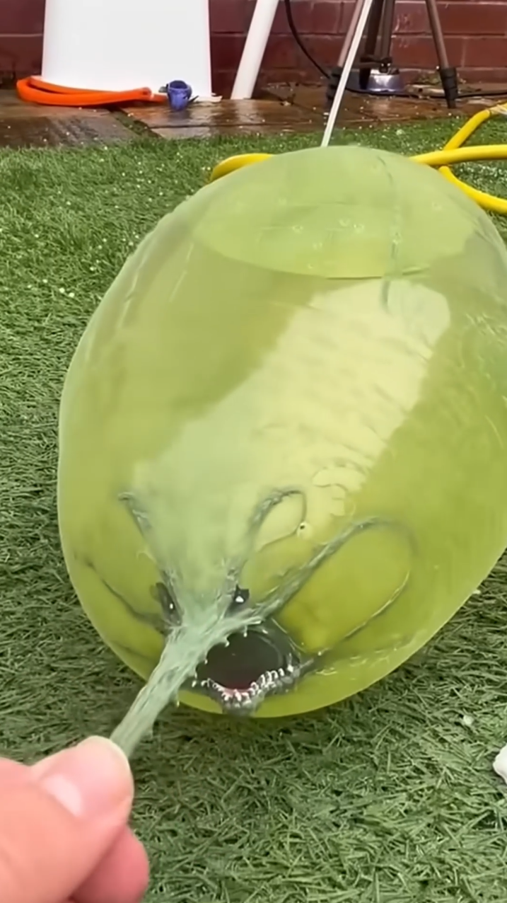 These inflatable toys keep growing until the big pop