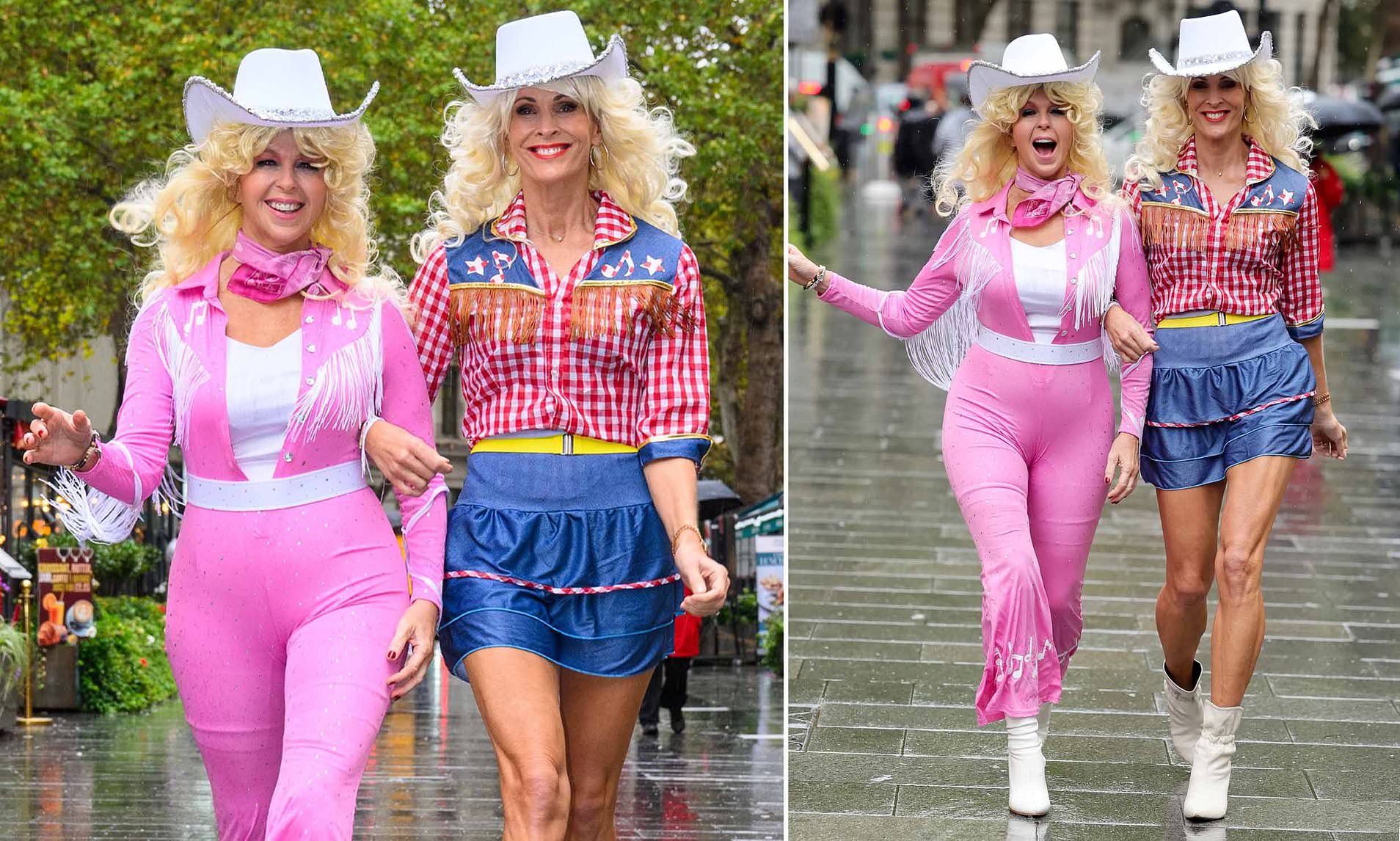 Kate Garraway and Jenni Falconer pay tribute to Dolly Parton in cowgirl ...
