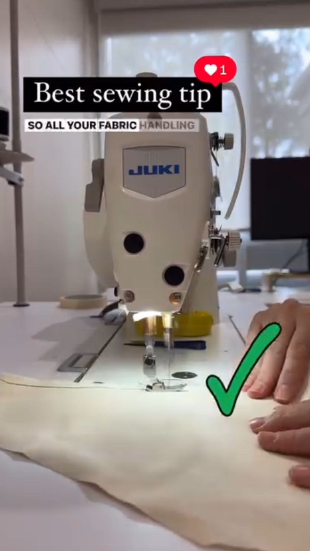 Why your hand position matters when using a sewing machine