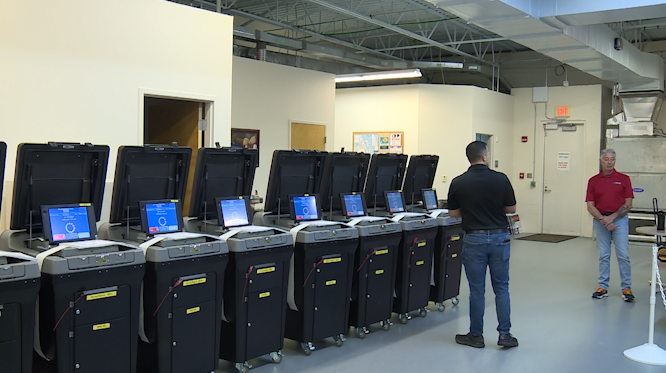Indian River election workers begin tabulating mail ballots after test