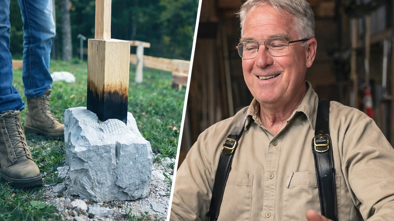 He cuts a tiny slot into his rigging axe — the homemade nail puller ...