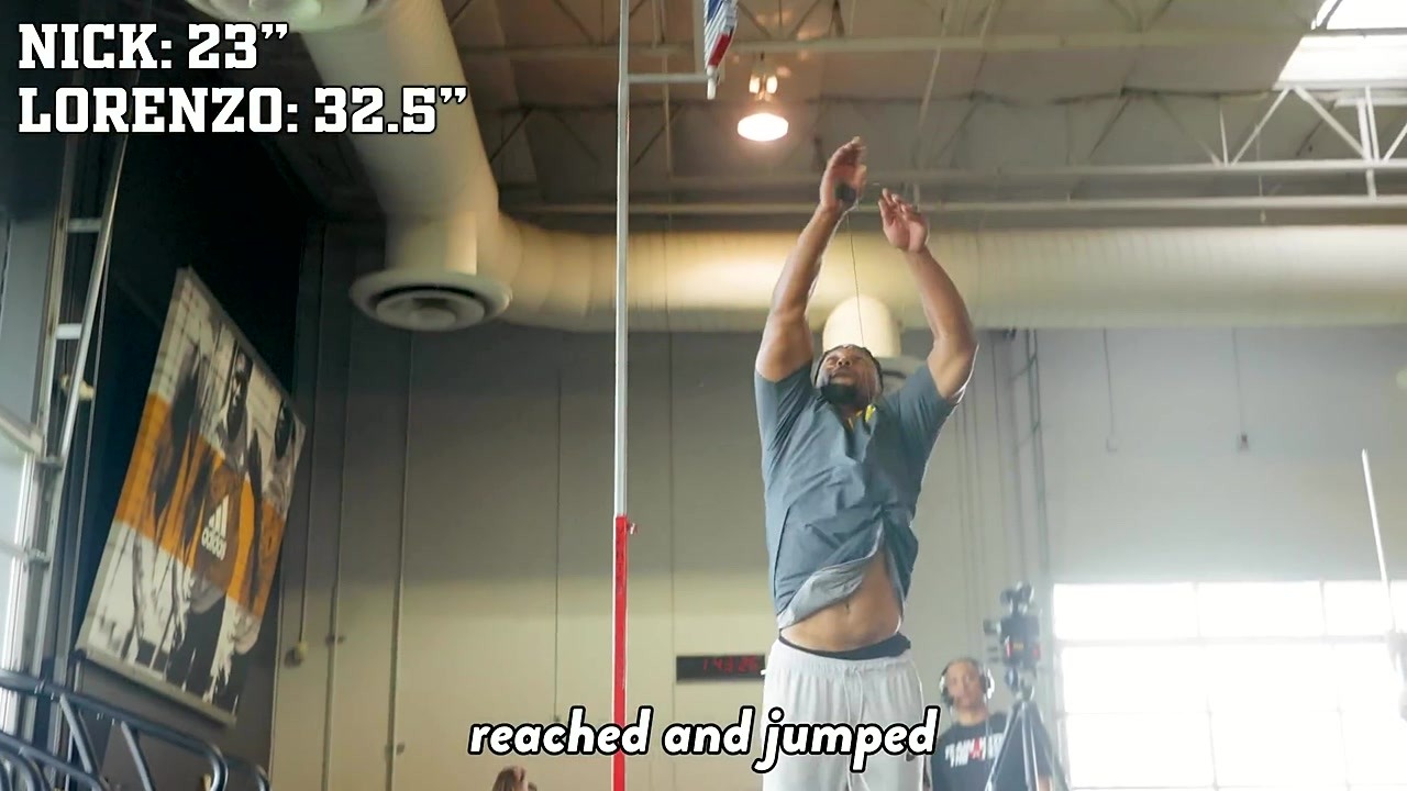 Olympic runner tests his skills at the NFL Combine