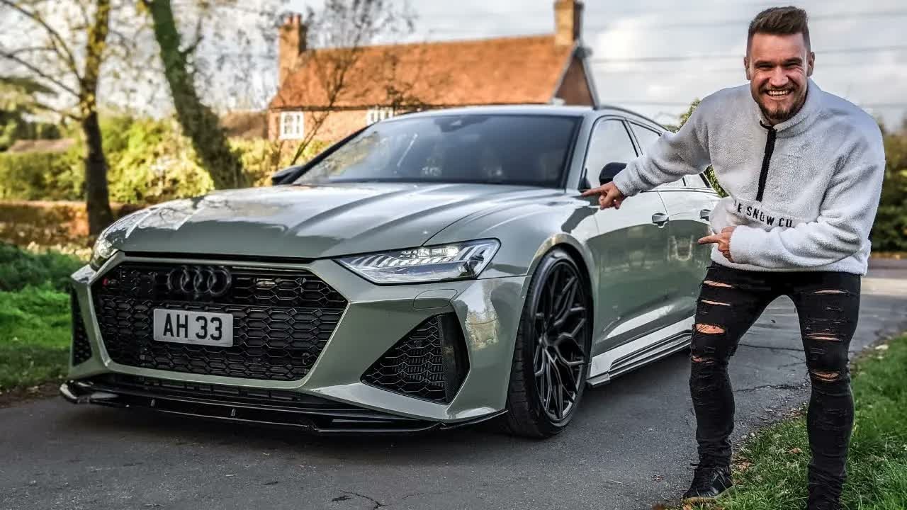 Archie’s Audi RS6 gets a makeover with a bold khaki wrap