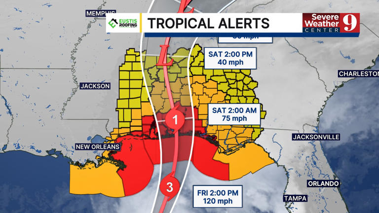 Hurricane Isaias nears Florida Panhandle as a 115 mph Category 3 storm