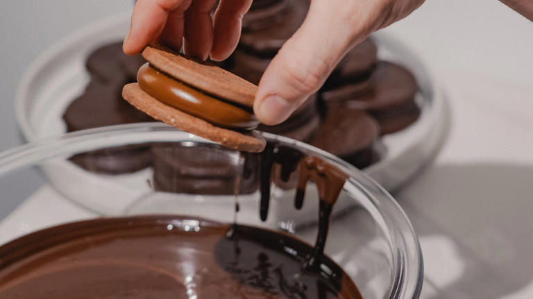 If you have a sleeve of Ritz crackers, peanut butter, and chocolate ...