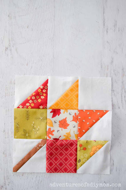 Maple leaf quilt block (free tutorial)
