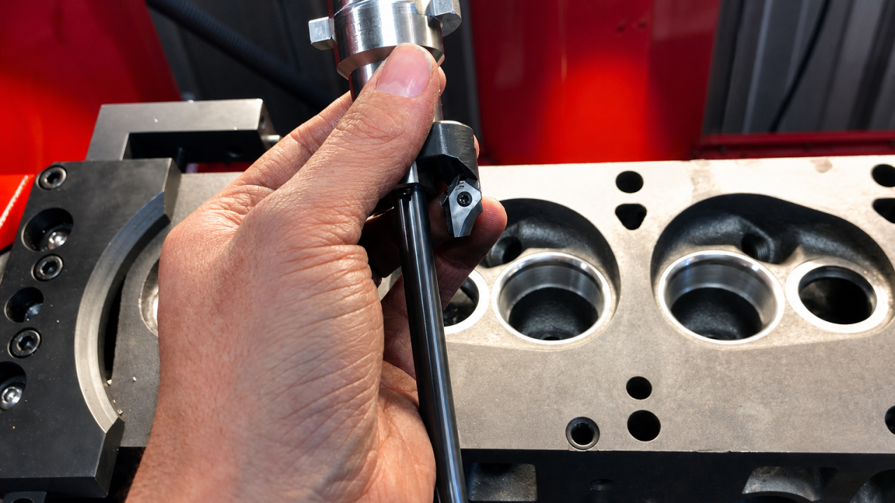 FE Ford cylinder head rebuild - Serdi 4.5 three angle valve job