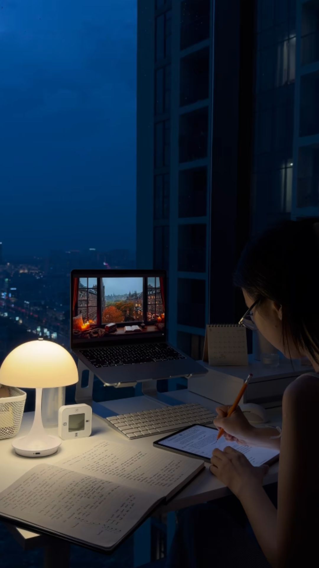 Cozy rainy night study with me | Relaxing and peaceful study vlog for ...