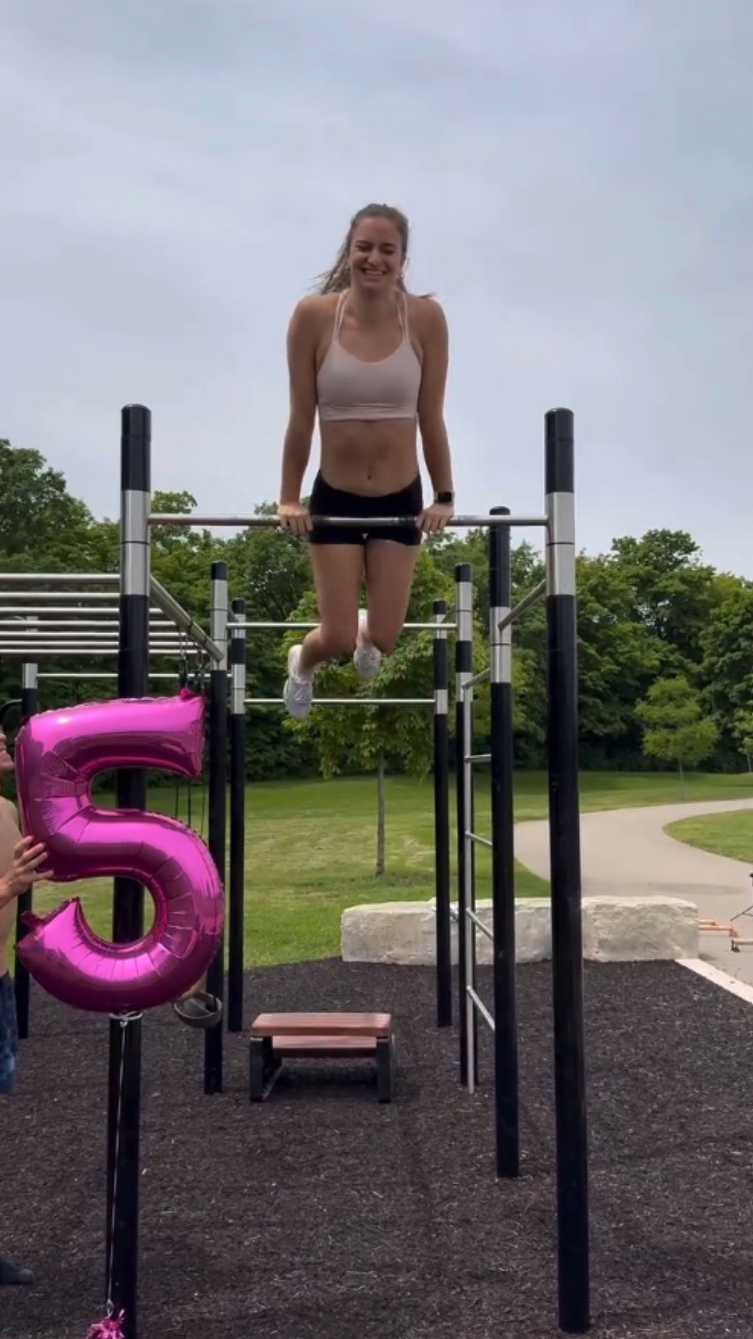 The reality of pushing through a challenging 25 rep exercise