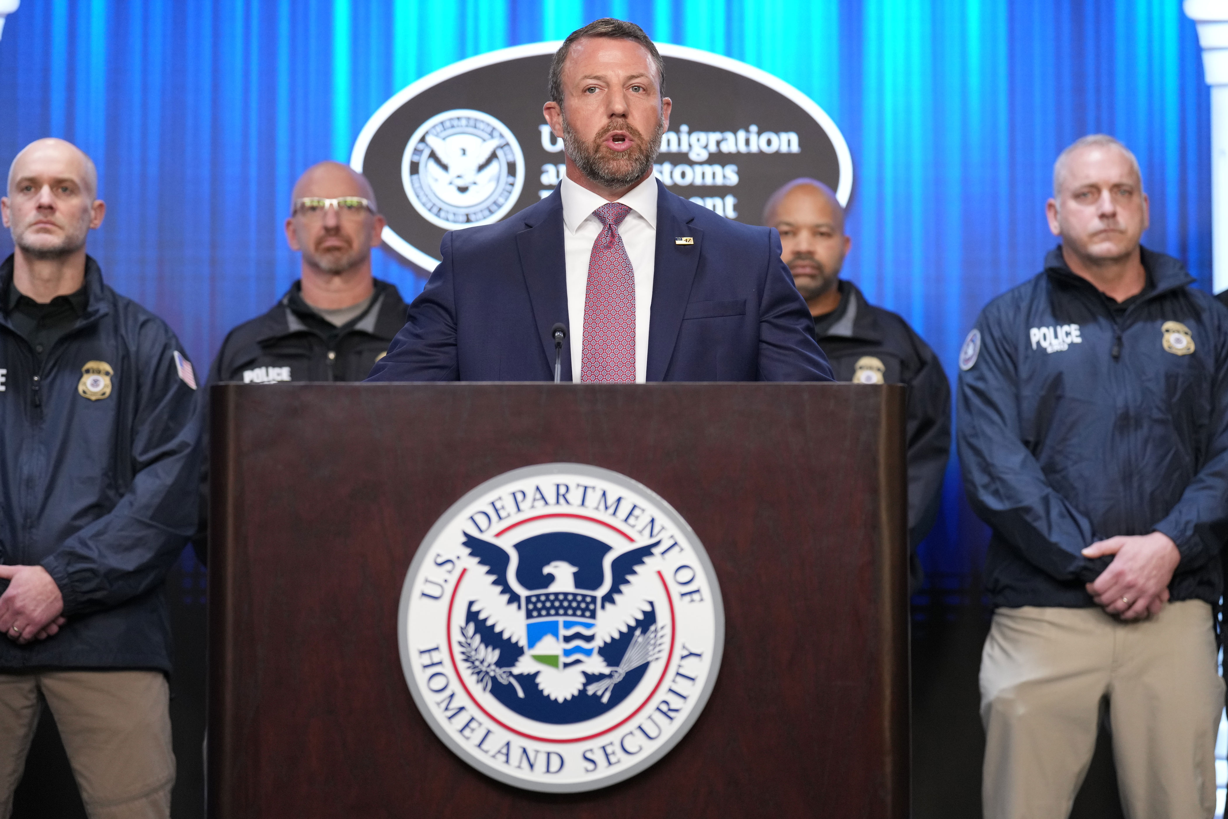 ICE didn't know 5-year-old boy was in car when officer fired, Mullin says