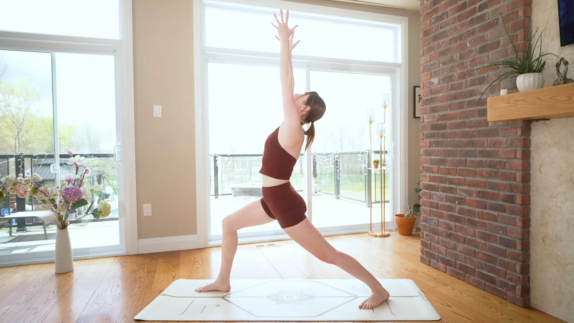 20-minute morning yoga routine with sun salutations and breathwork