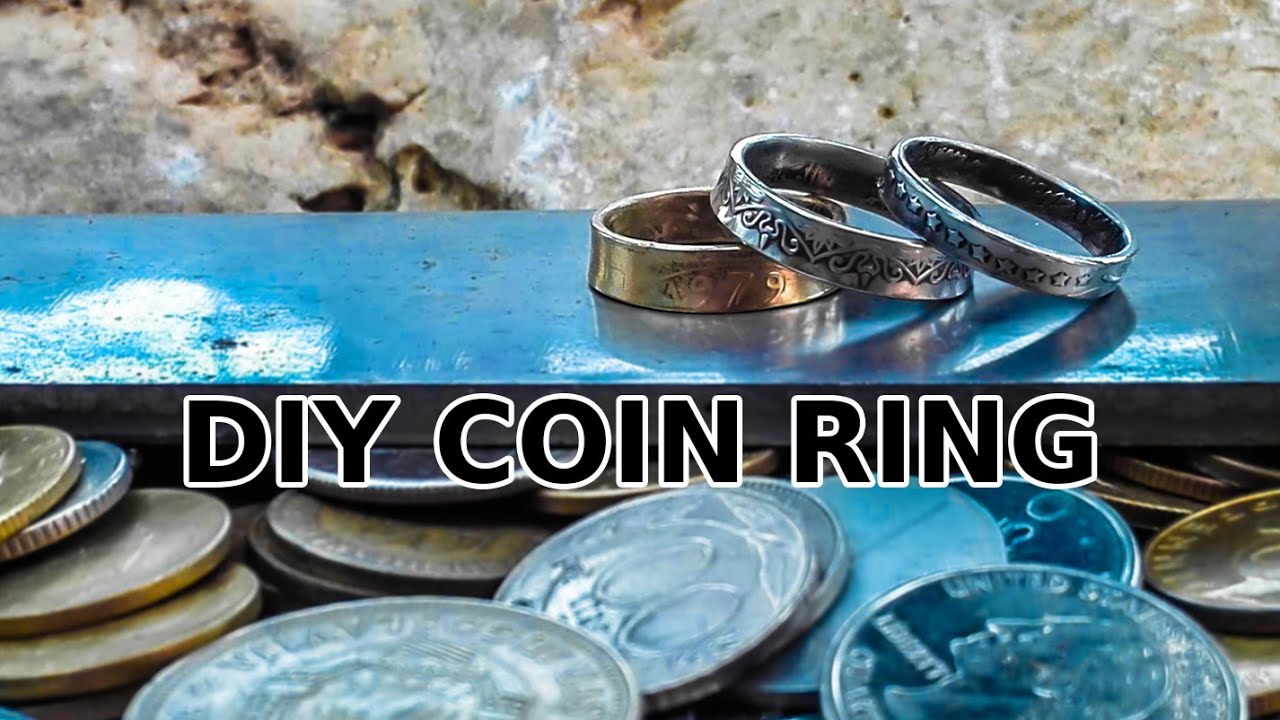 DIY fancy coin rings