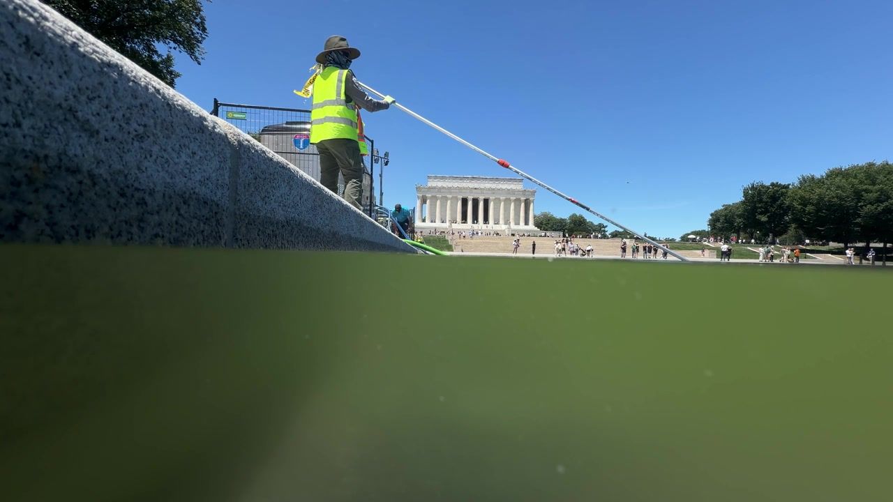 New photos show Reflecting Pool construction as Trump announces it will ...