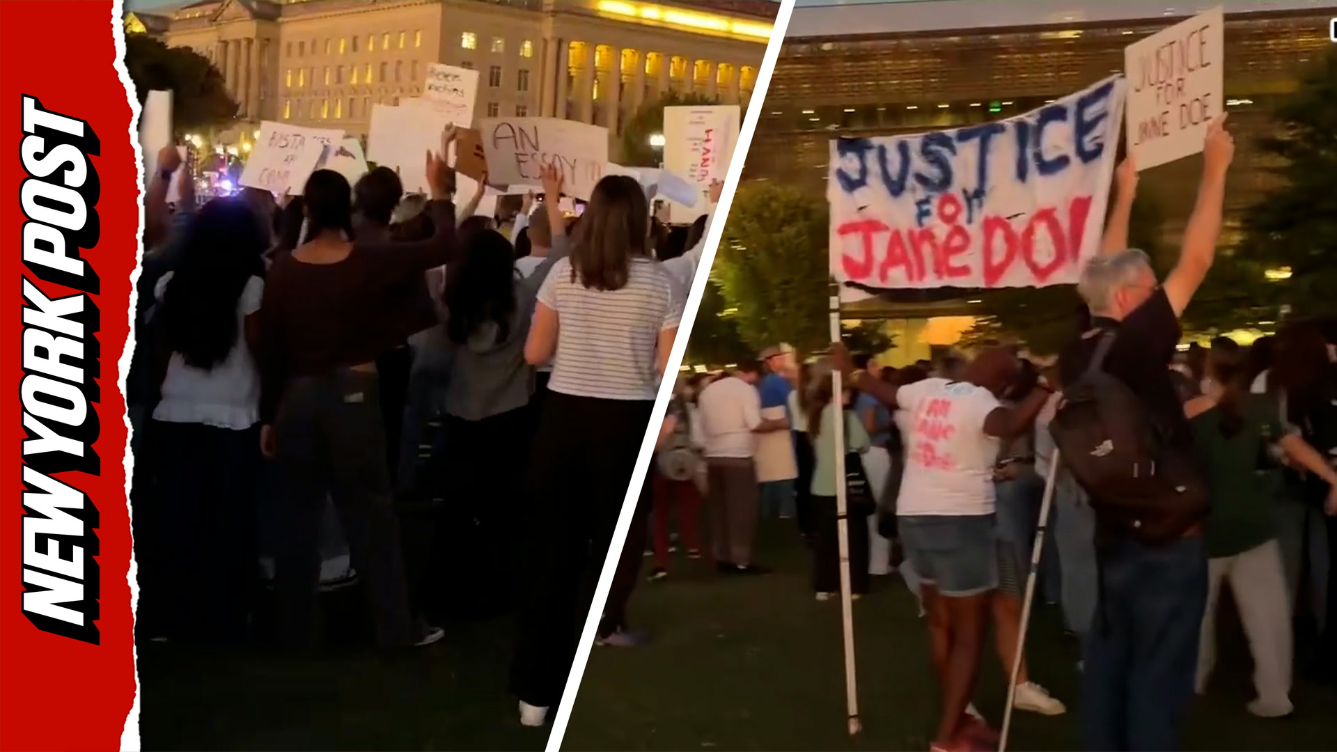 'Lock them up' chants ring out across DC at Cornell 7 protest
