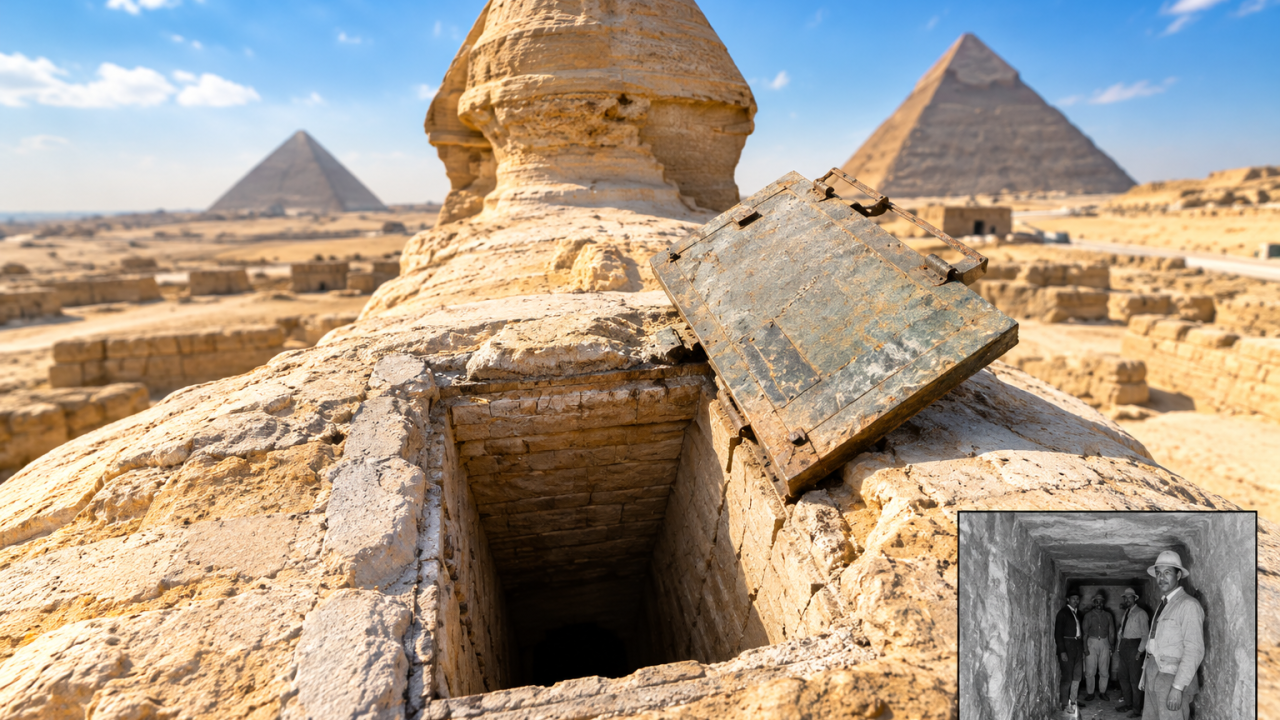 Inside the Sphinx: The 26-foot chamber that archaeology forgot
