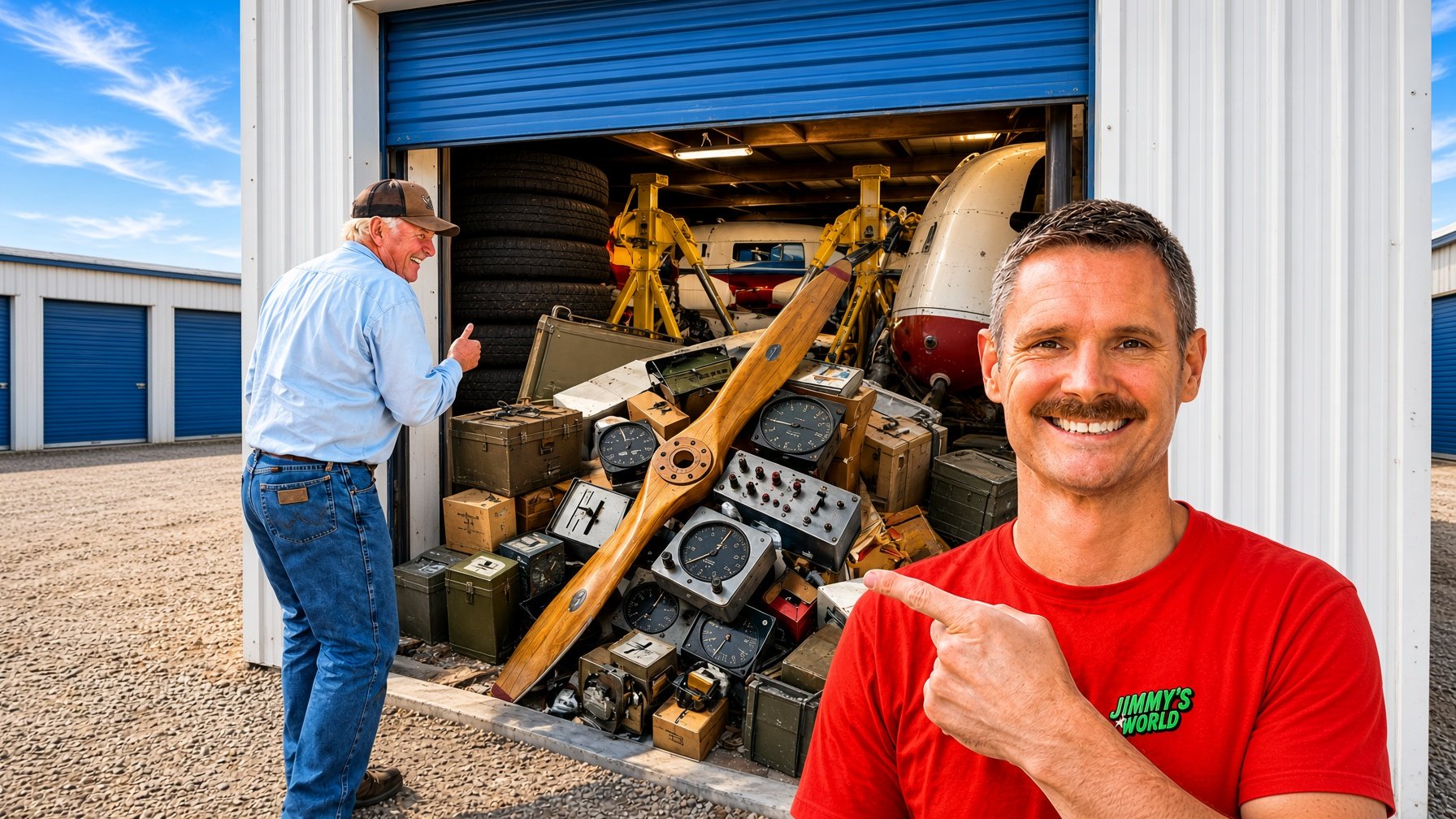 Inside 3 Abandoned Units Packed with Rare Airplane
