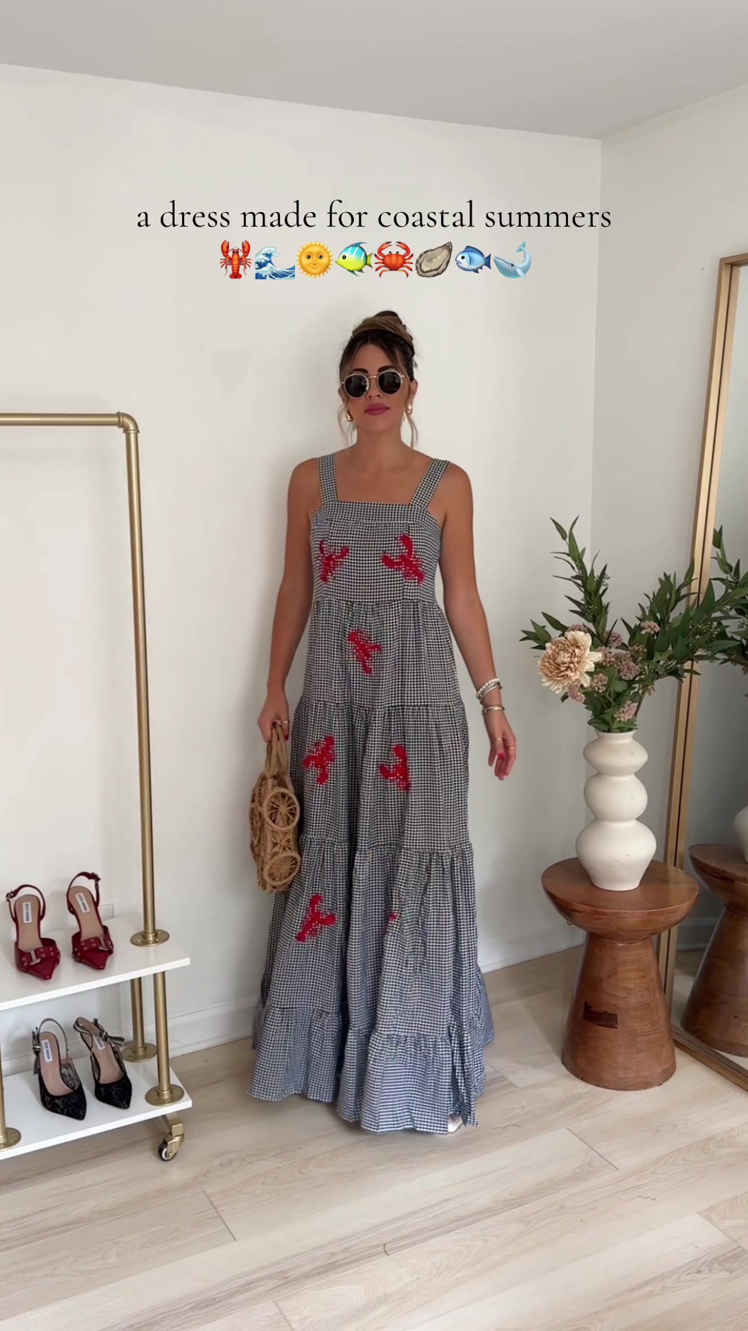 The charm of playful prints in casual sundress styling