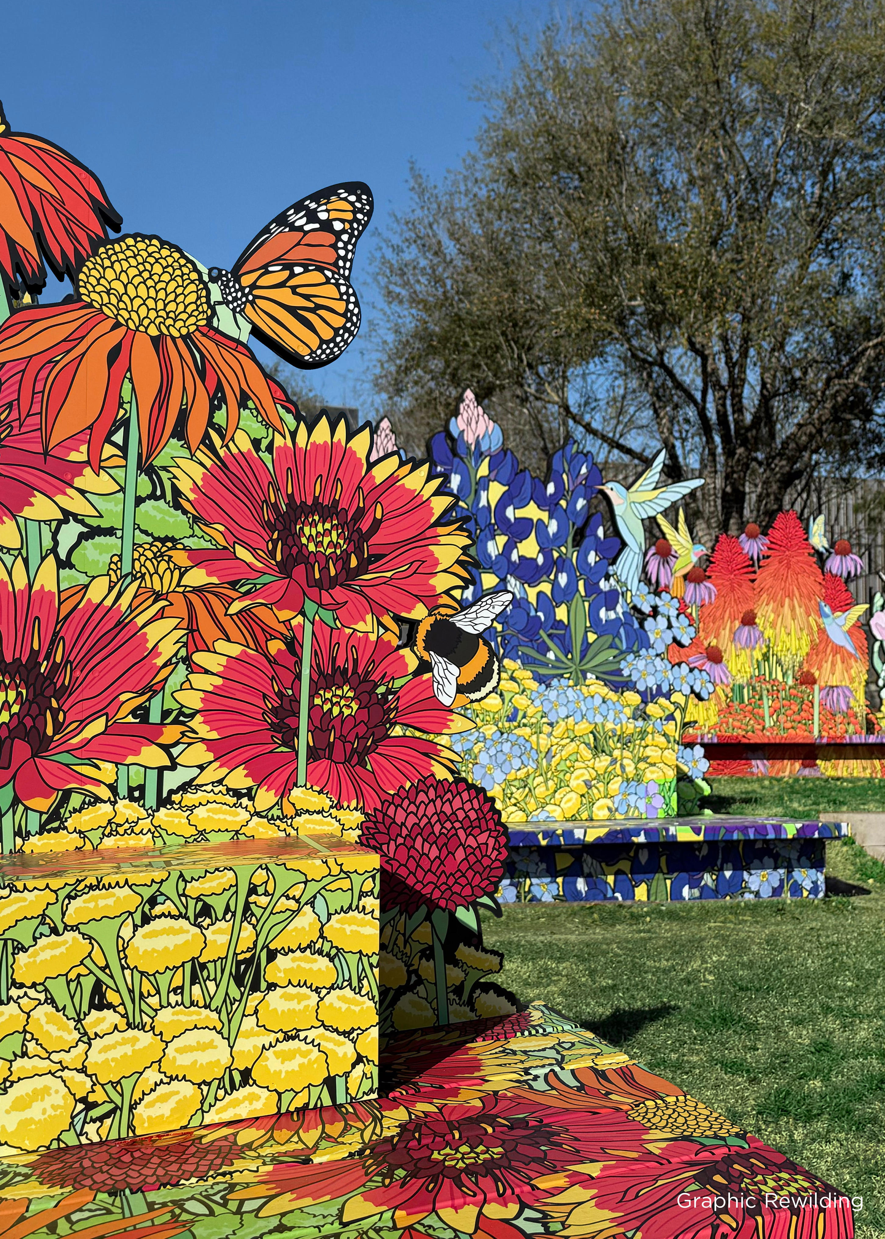 Giant, colorful flower art is taking over Desert Botanical Garden
