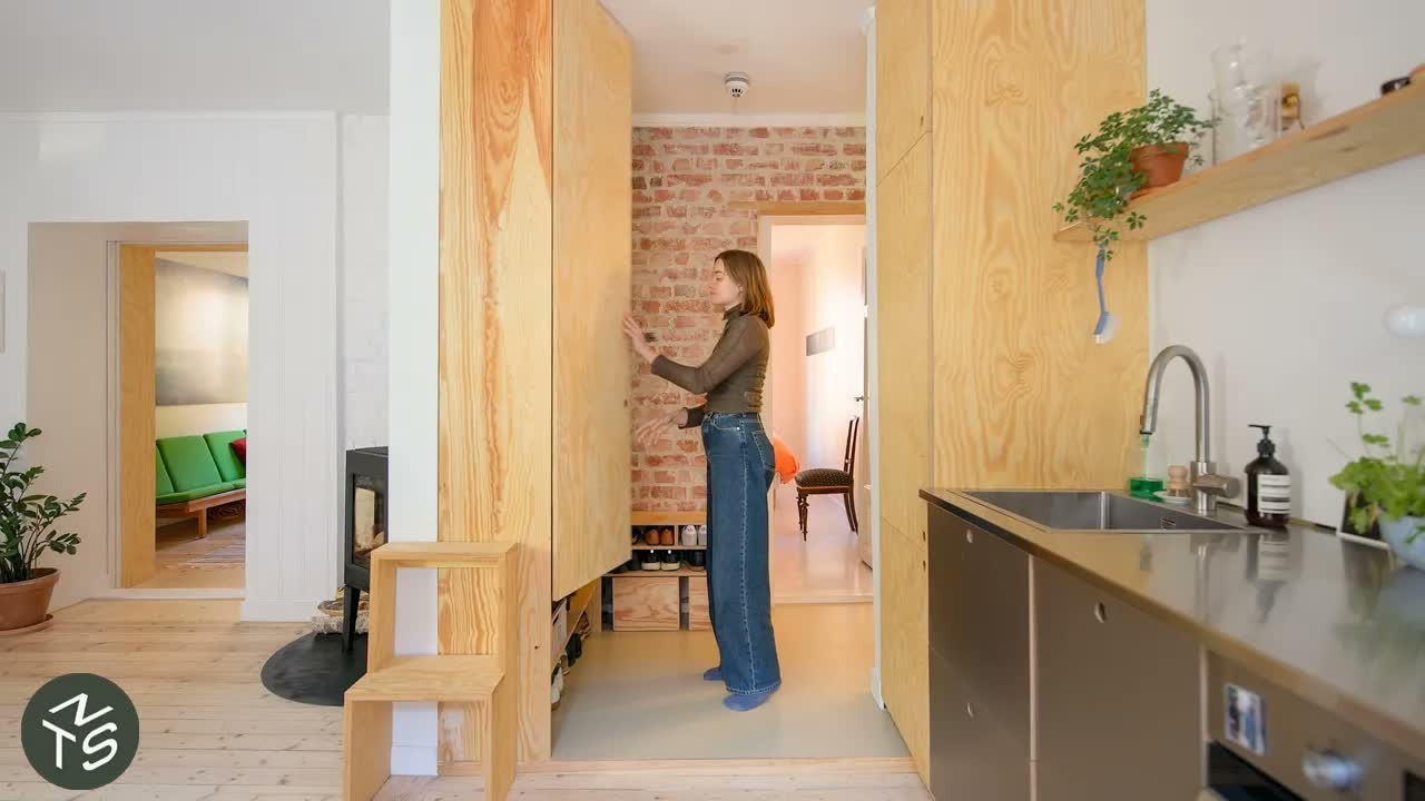 Watch a couple transform 646 square feet using just a saw, drill and sander