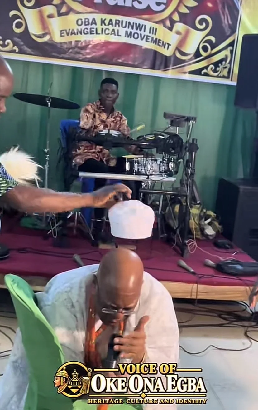 Ogun monarch's cap removal during worship sparks mixed reactions