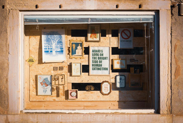 The repurposed window that became wall art