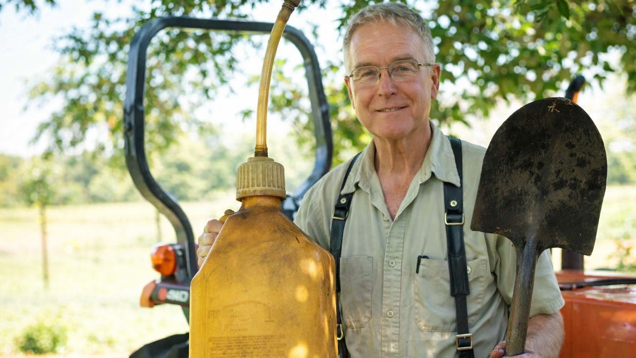 He sharpens a shovel for the first time in his life — watch it slice ...