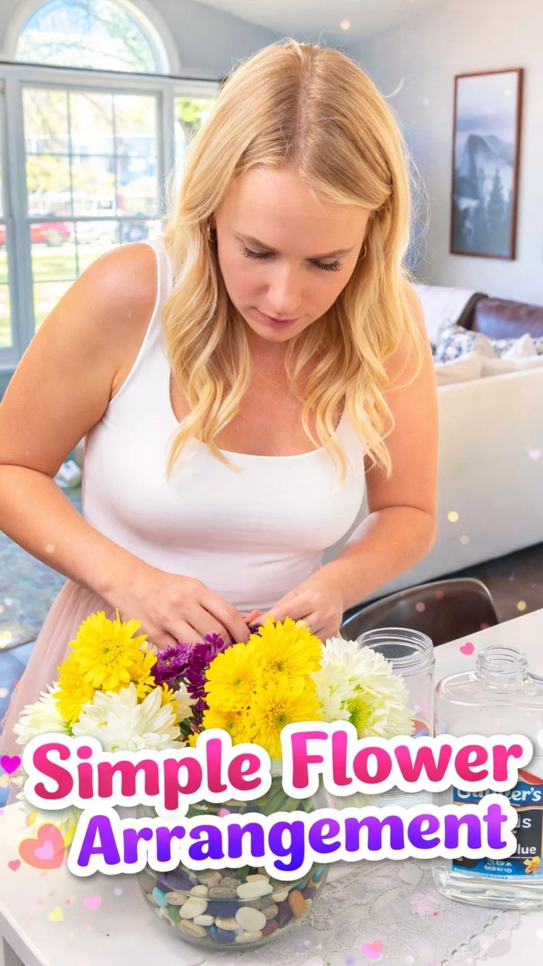Simple flower arrangement anyone can create at home