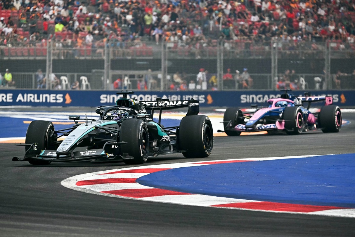 Russell lidera la FP1 del GP de Singapur con Colapinto y Checo Pérez al ...