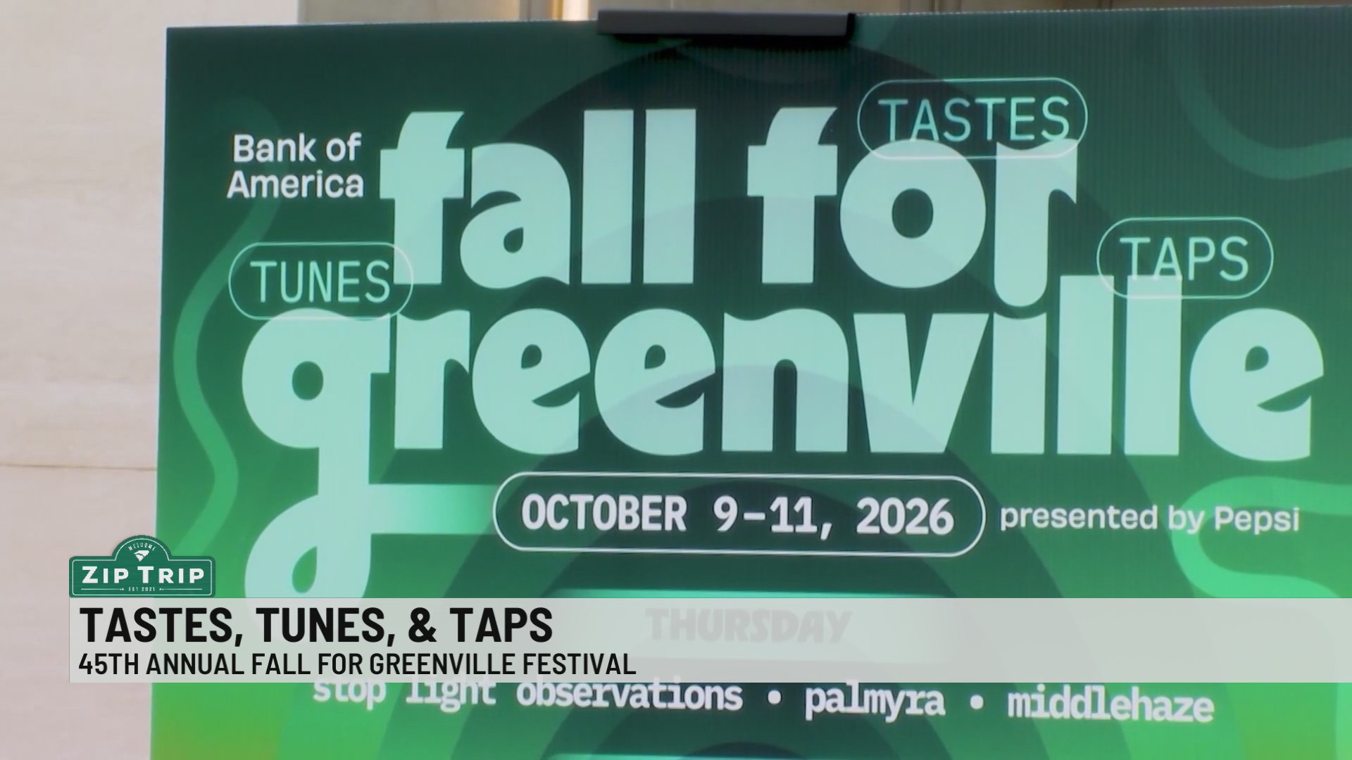 Fall for Greenville zip trip