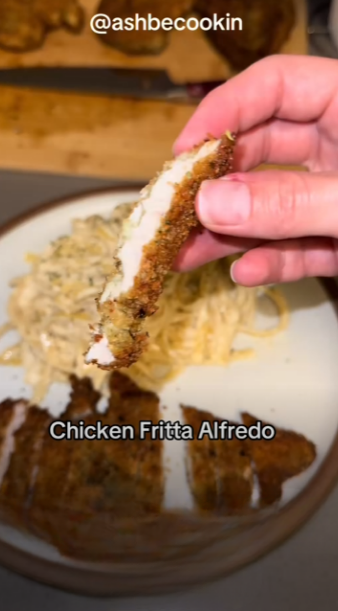 How to make crispy chicken fritta for creamy Alfredo pasta